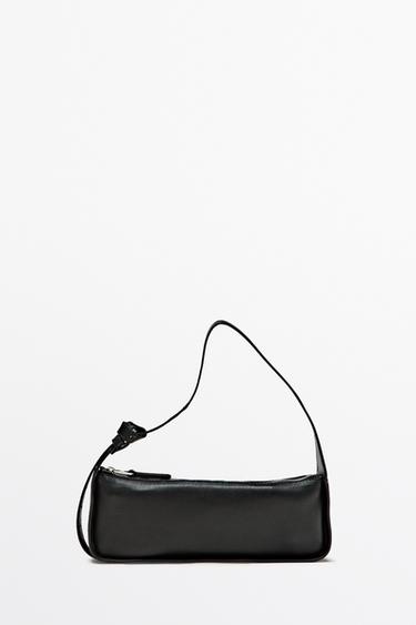Bolso mini de hombro piel - Negro de Zara - Imagen 0