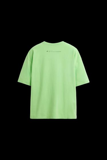 WASHED PRINT T-SHIRT - Light green by Zara