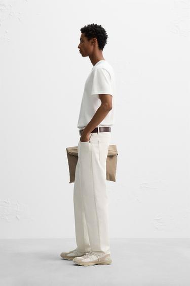 STRAIGHT ANKLE FIT JEANS - White by Zara - Image 3