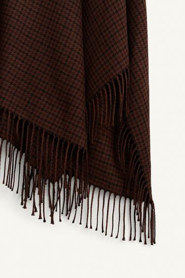 JUPE À BAS ASYMÉTRIQUE À FRANGES ÉDITION LIMITÉE - Marron de Zara - Image 8