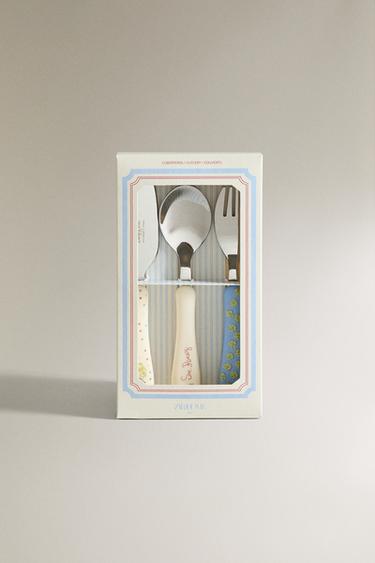 KIDS' CERAMIC TOOTH FAIRY CUTLERY SET - Multicoloured by Zara - Image 3