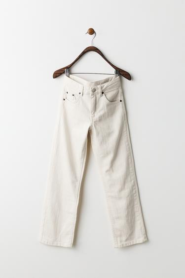 STRAIGHT JEANS - Ecru by Zara