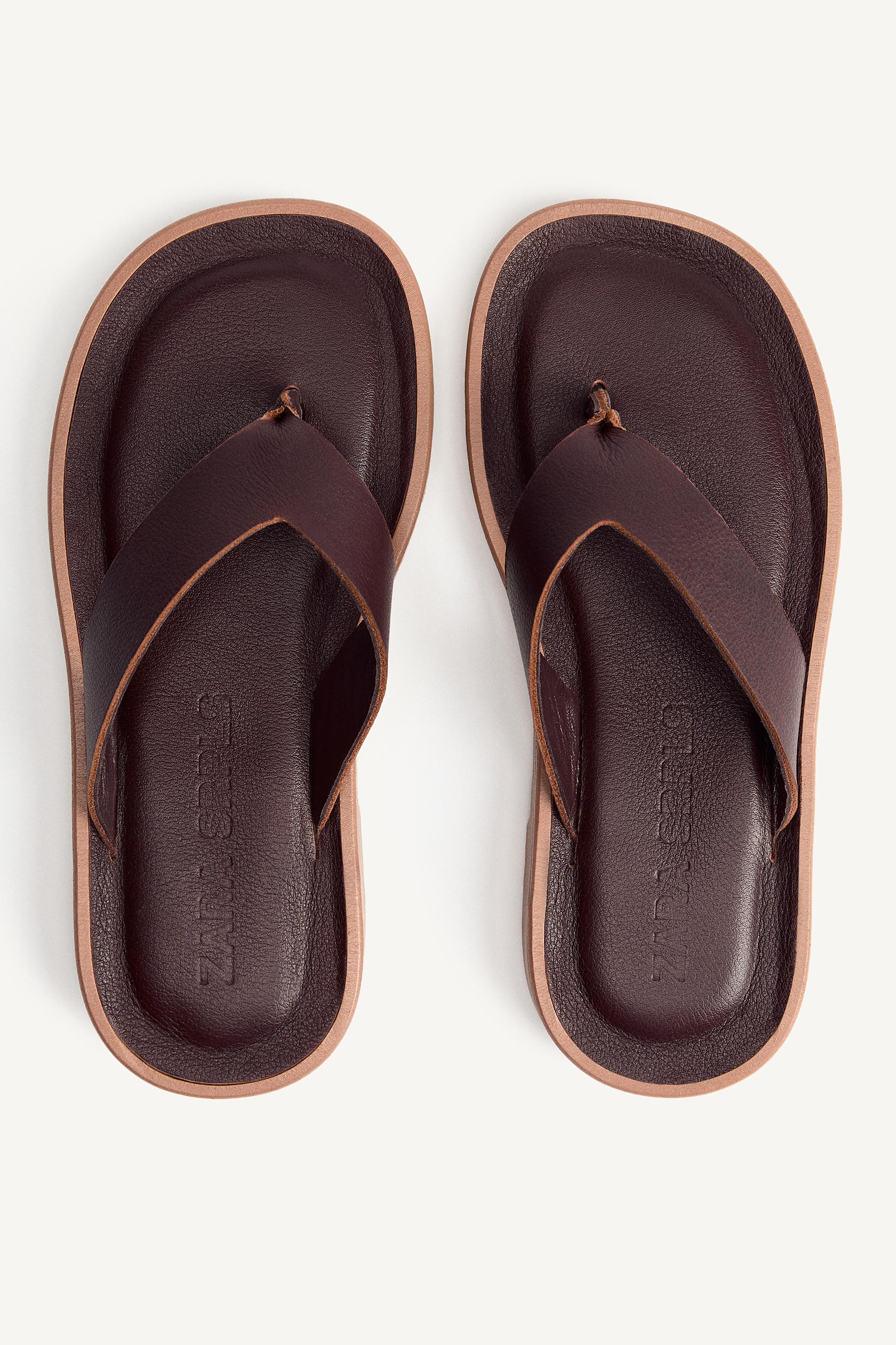 LTHR SNDLS - ボルドー | ZARA Japan / 日本