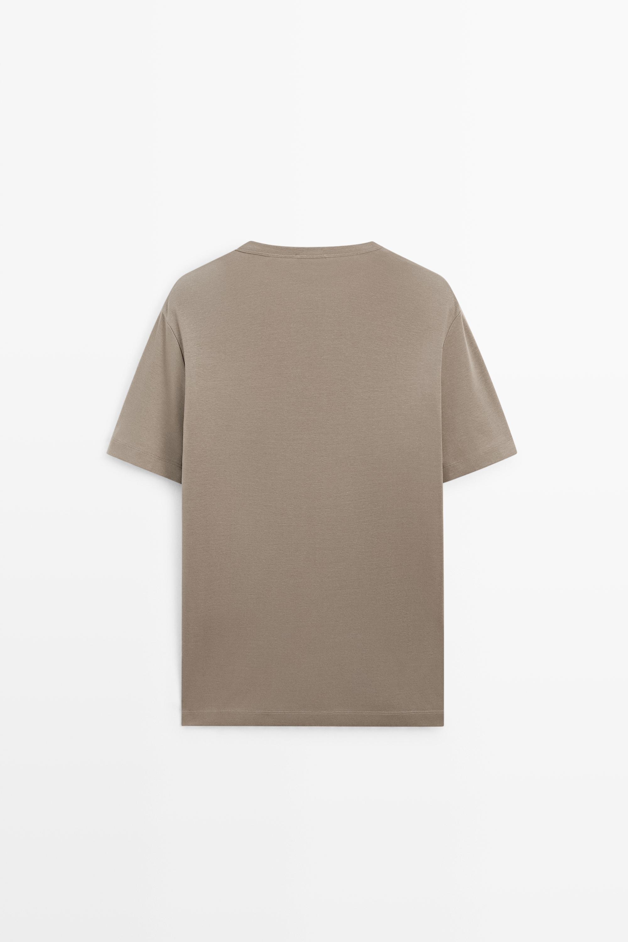 100% cotton henley T-shirt