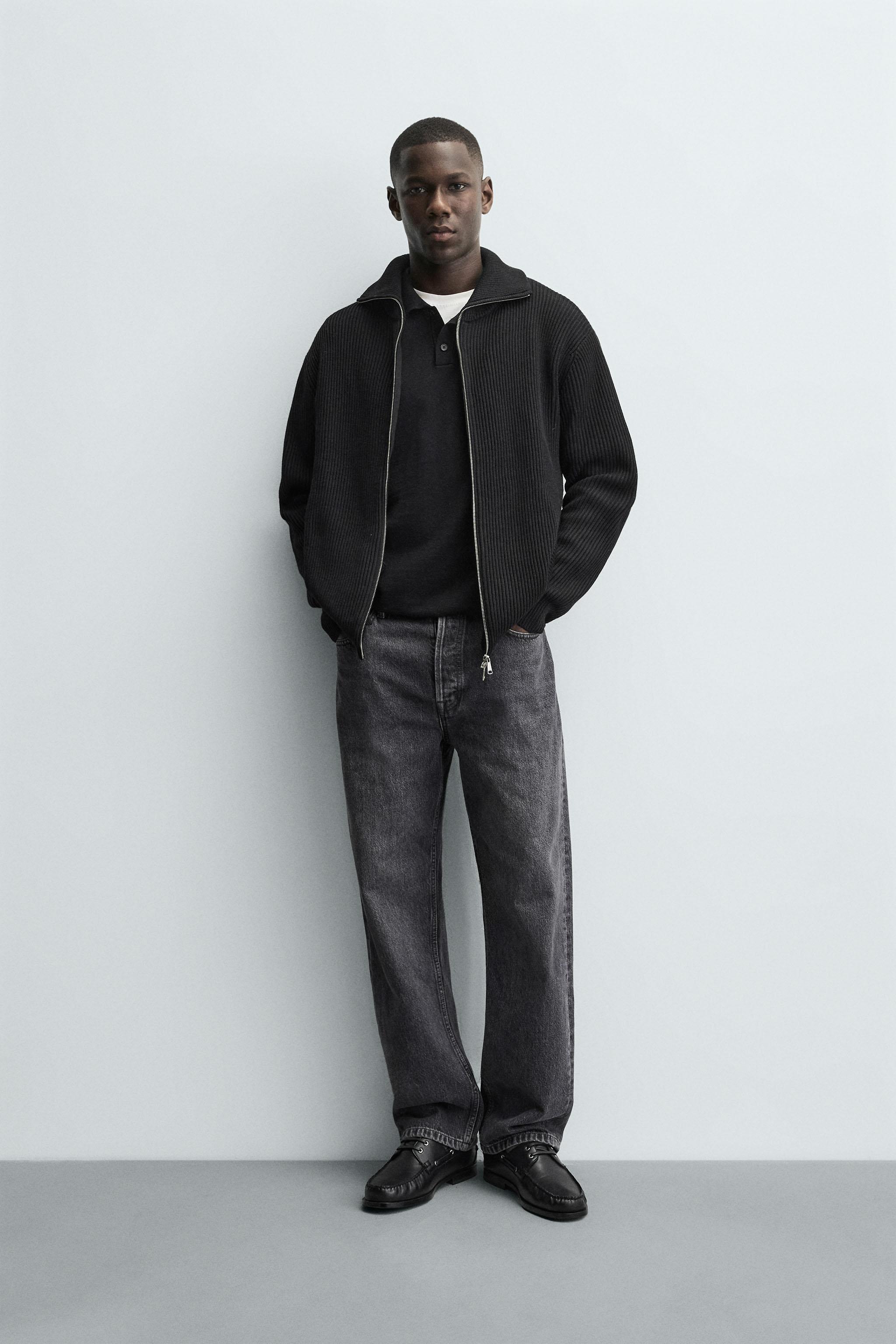 イントゥーカintoca.ジップアップニットカーディガン2020SS黒ジャケット イントゥーカintoca.ジップアップニットカーディガン2020SS黒