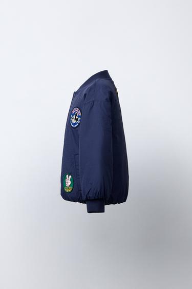 BLOUSON BOMBER À PIÈCES MICKEY MOUSE © DISNEY - Bleu de Zara - Image 2