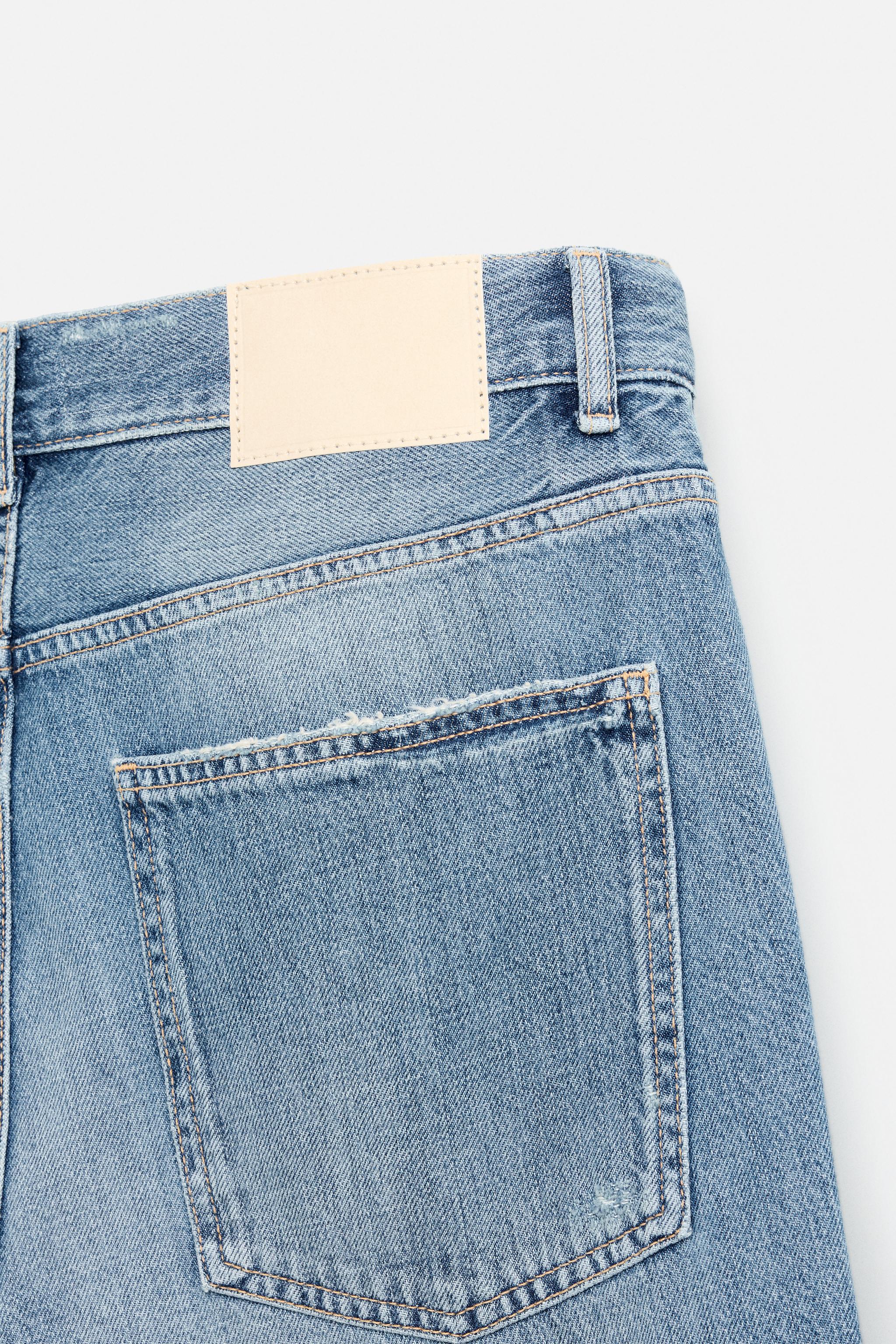 ★ZARA★ REWORKED RELAXED FIT JEANS REWORKED RELAXED FIT JEANS - Blue | ZARA United States