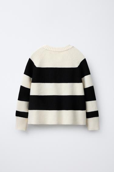 GILET EN MAILLE RAYURES - rayures de Zara - Image 1