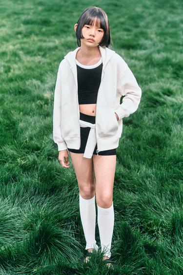 BASIC ZIP-UP HOODIE - Ecru by Zara