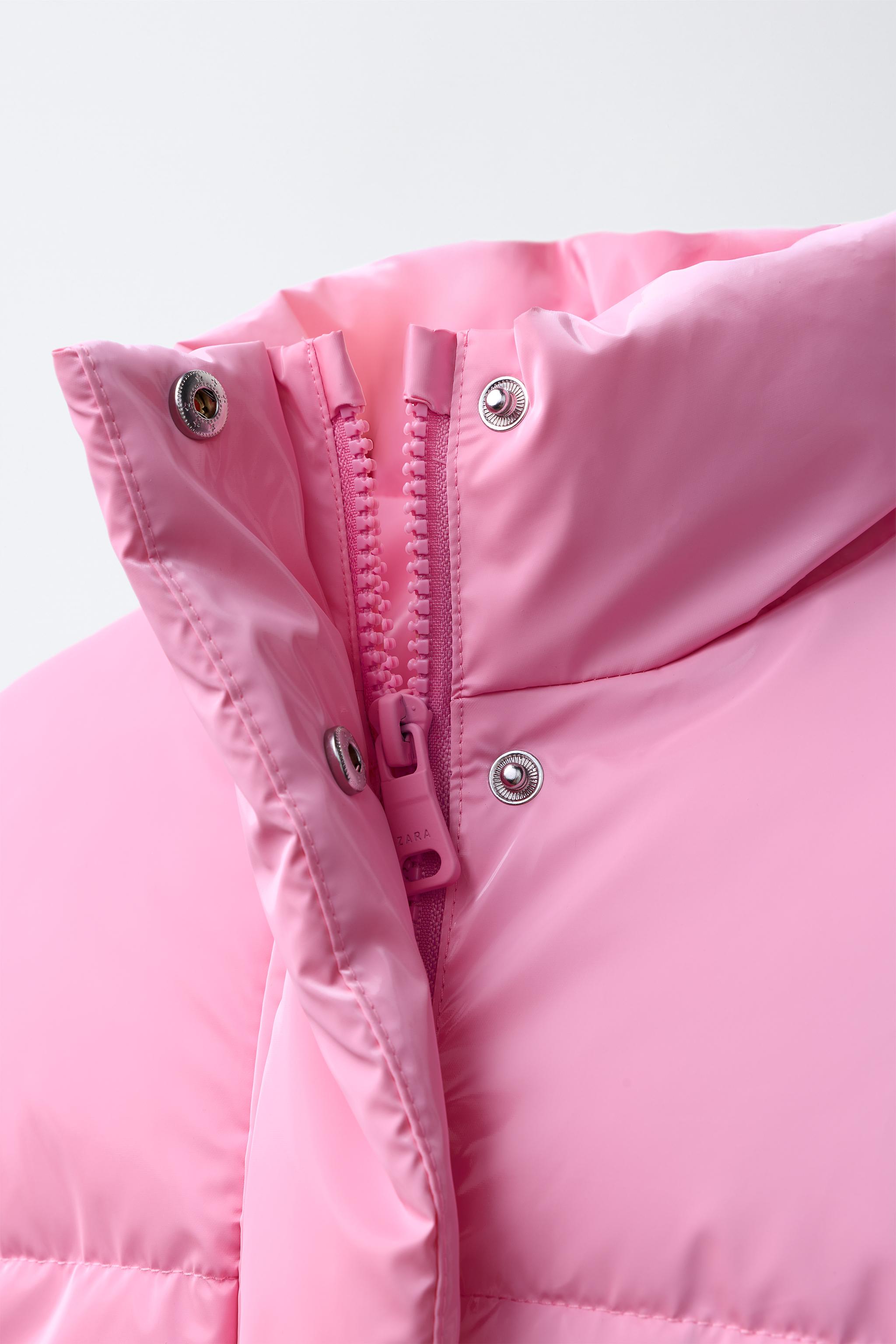 Zara SHINY FINISH PUFFER JACKET | Place Rosemère