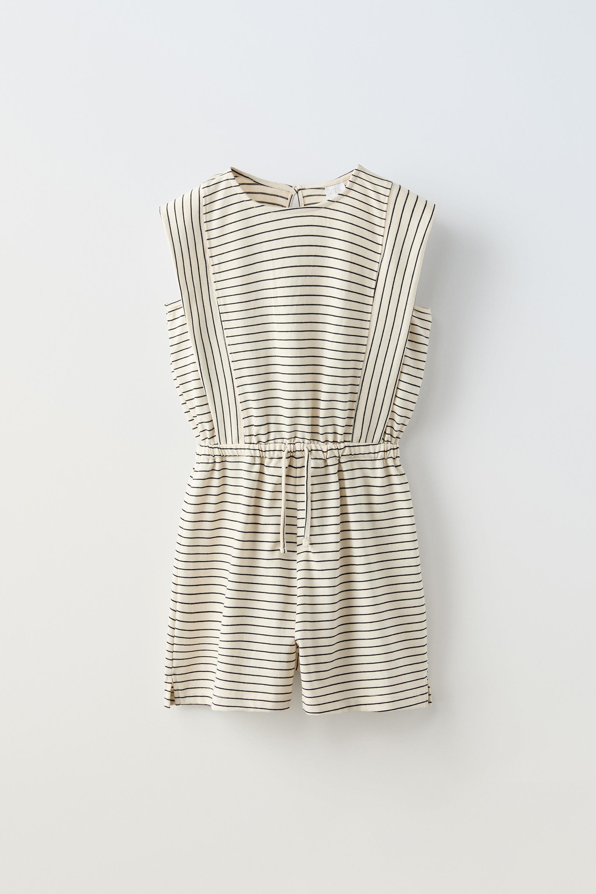 STRIPED PLAYSUIT