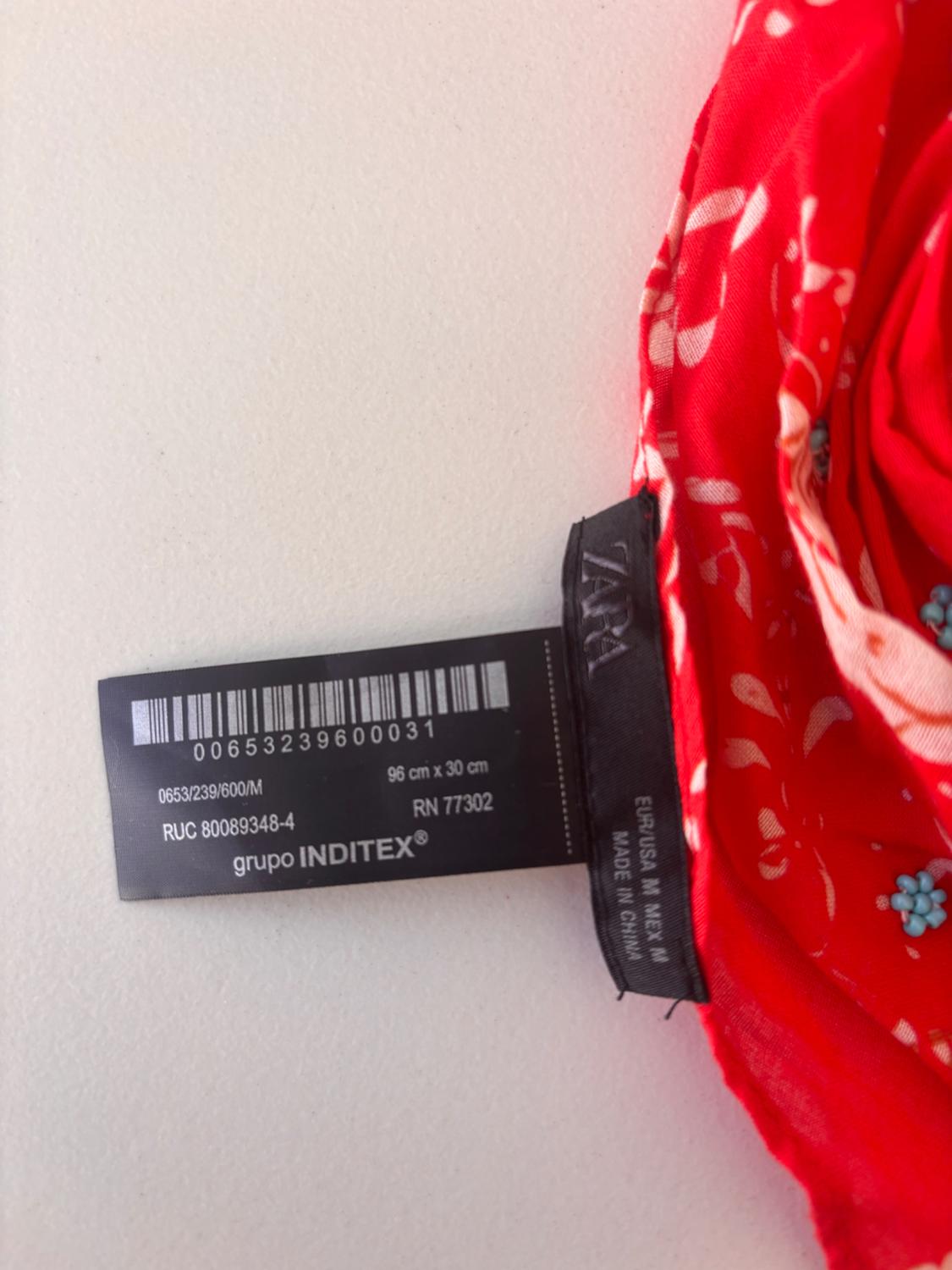 FLORAL PRINT BEADED BANDANA - Image 3