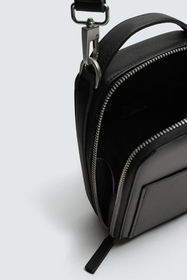 SAC BANDOULIÈRE VERTICAL TEXTURÉ - Noir de Zara - Image 5