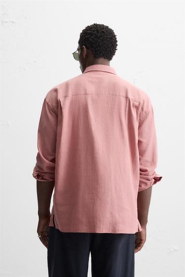CHEMISE LIN - VISCOSE - Rose de Zara - Image 2