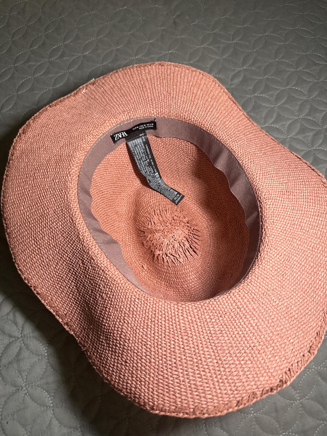 SOLID COLOR WOVEN HAT - Image 3