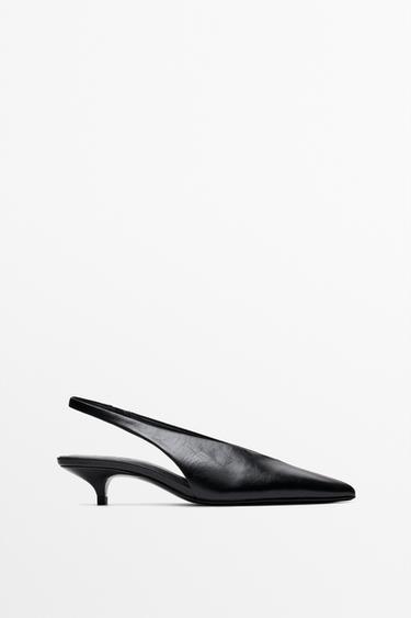 Zara Slingback heels - Black - Image 0