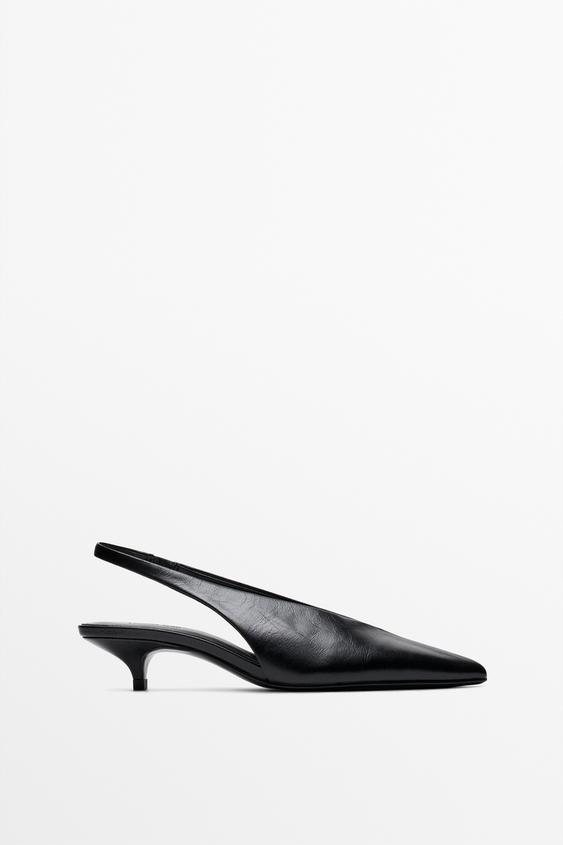 Zara Slingback heels - Black - Image 0
