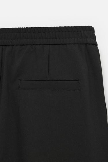 REGULAR FIT TROUSERS - Black by Zara - Image 8