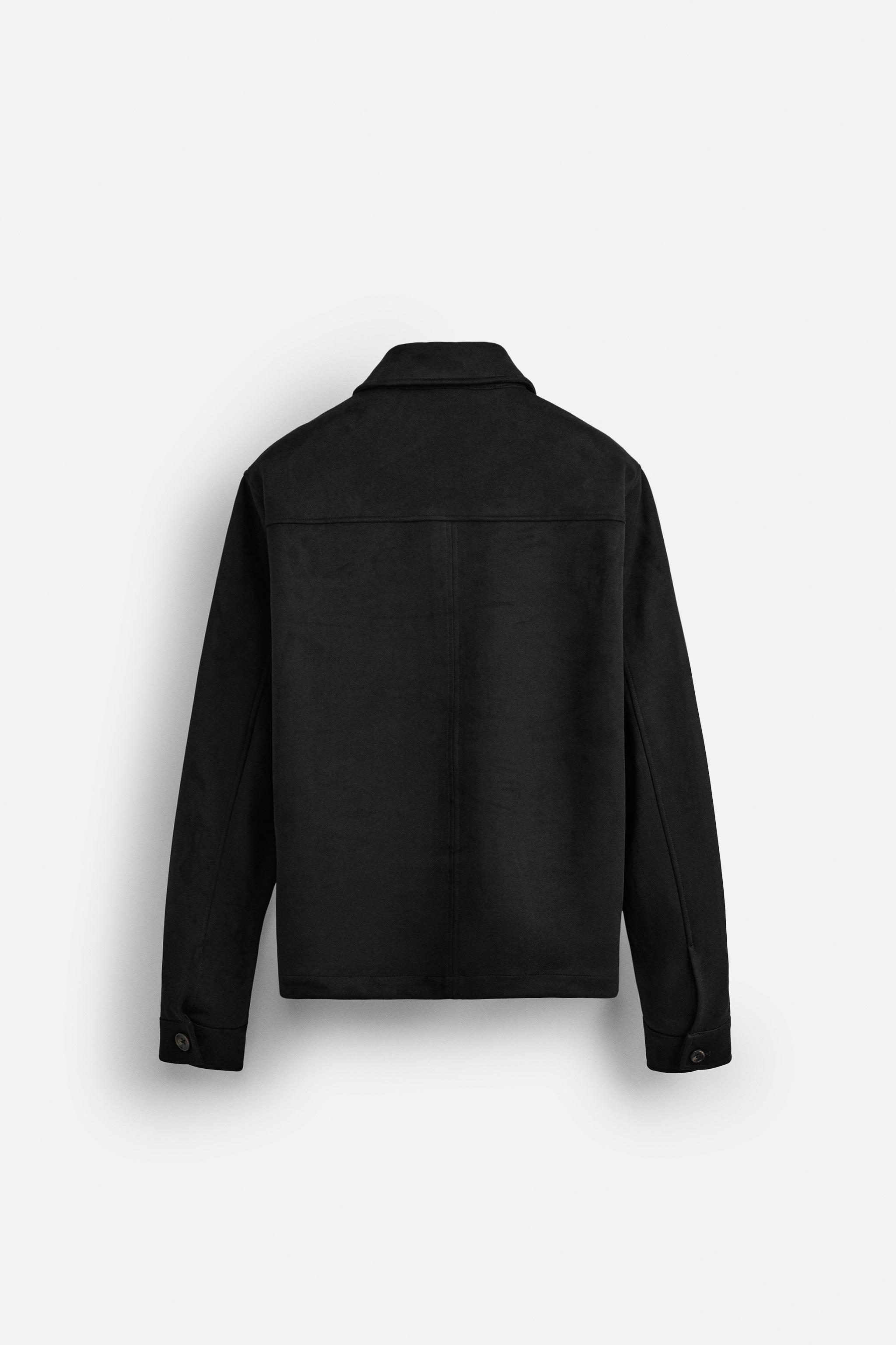 ★ZARA★ LIGHTWEIGHT FAUX SUEDE OVERSHIRT FAUX SUEDE OVERSHIRT - Stone | ZARA Australia