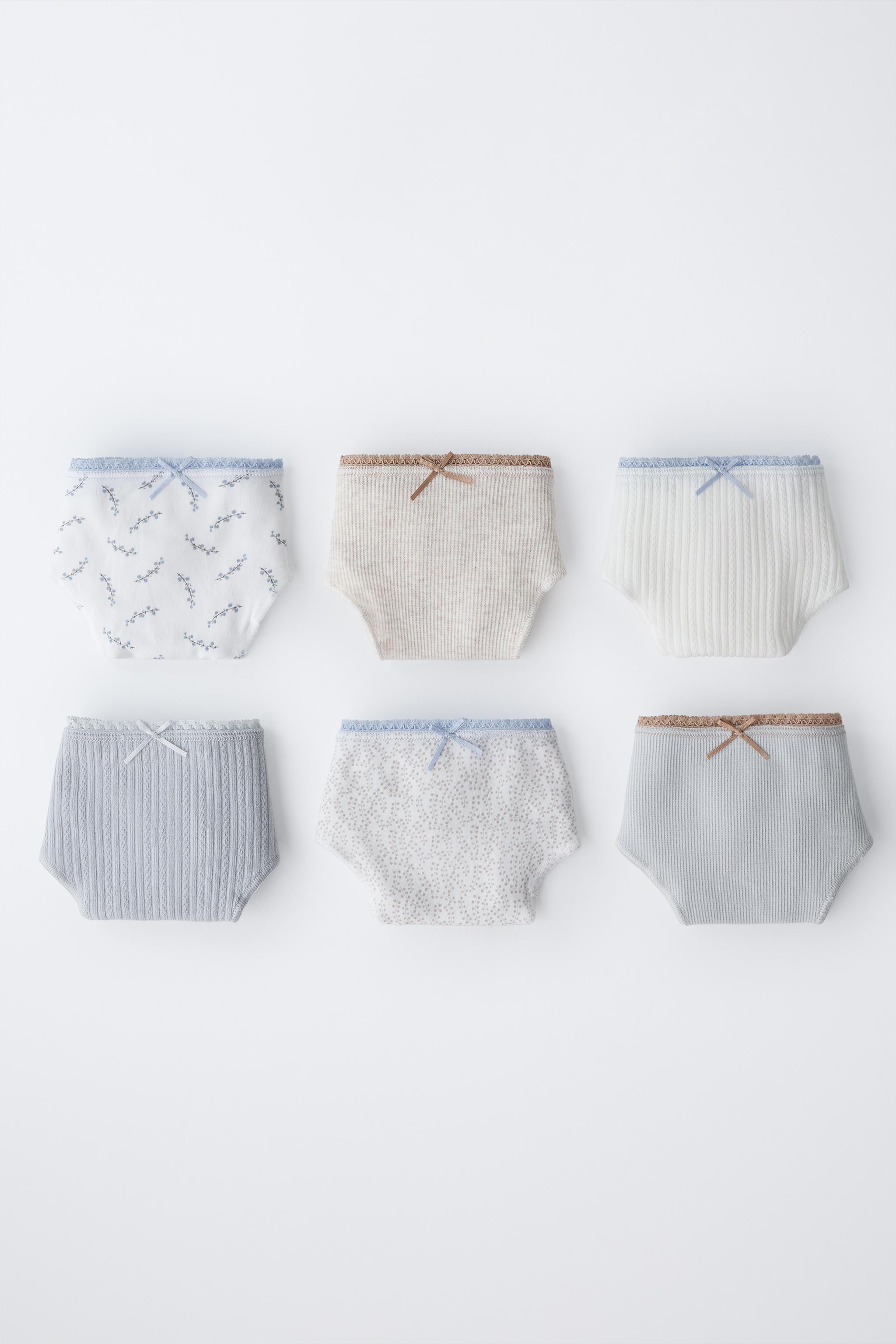 6-14 YEARS/ SIX-PACK OF PRINTED UNDERWEAR - Sand / Blue