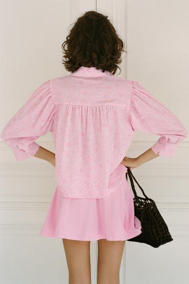FLARED SKORT - Pink by Zara - Image 3