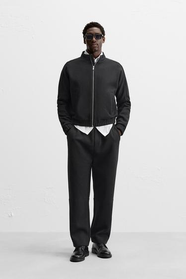 PANTALÓN JOGGER TWILL - Negro de Zara - Imagen 0