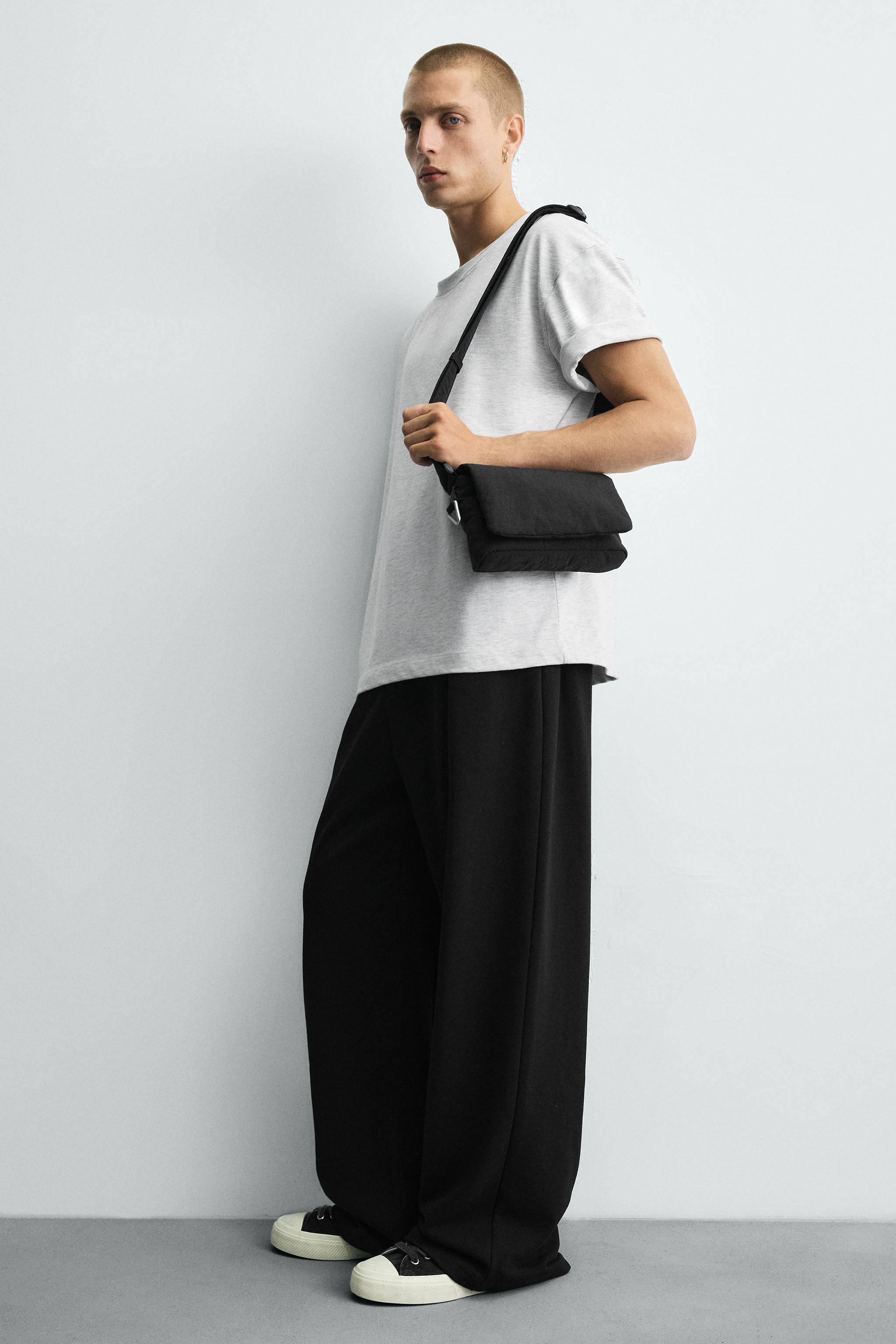 MA-150 ブラック NYLON FLAP CROSSBODY BAG - Black | ZARA United States