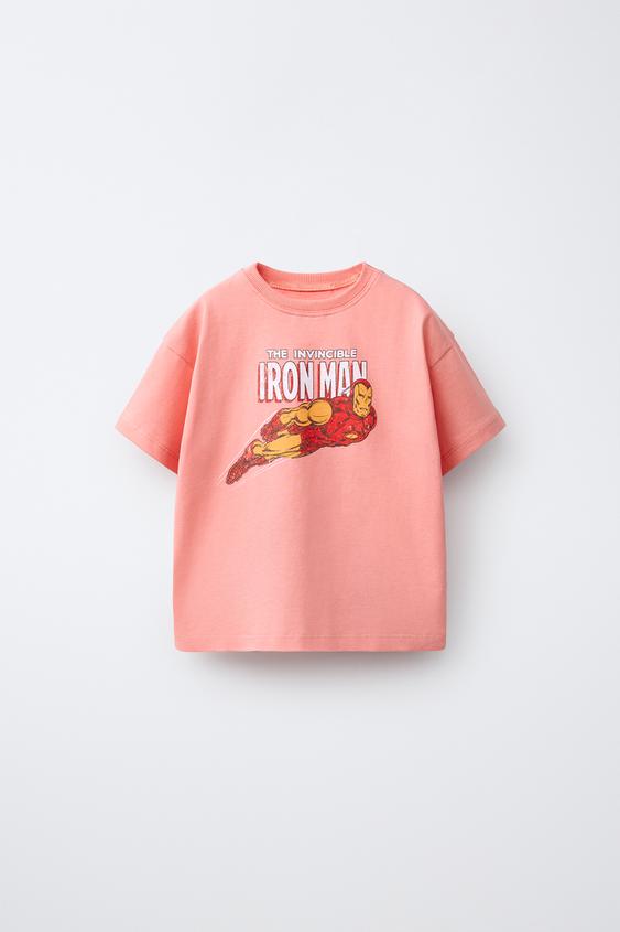 CAMISETA THE AVENGERS IRON MAN © MARVEL - Rosa lavado de Zara - Imagen 0