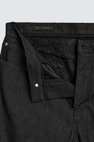THERMAL STRAIGHT-LEG JEANS - Black by Zara - Image 11