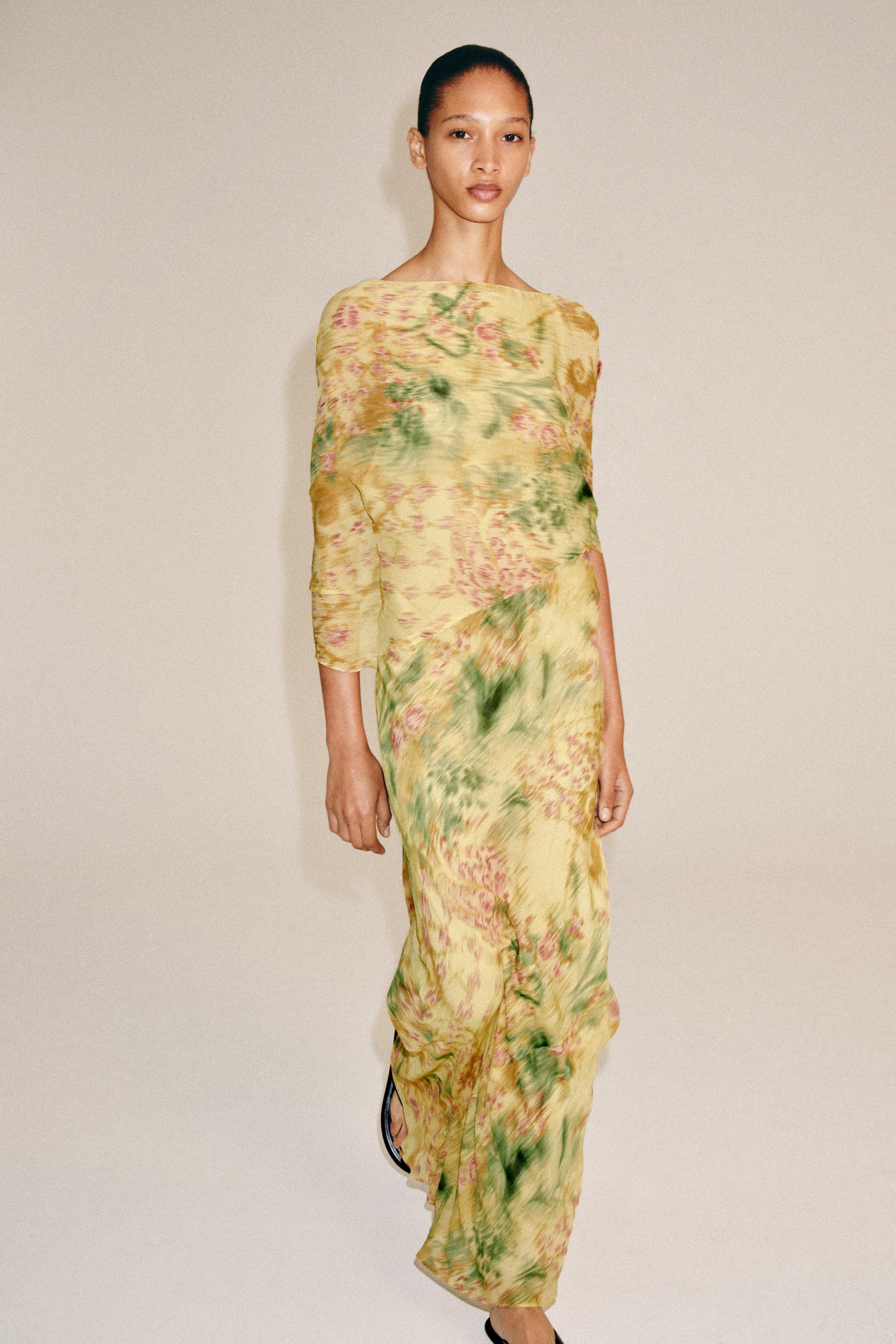 ZW COLLECTION PRINTED BOW DRESS