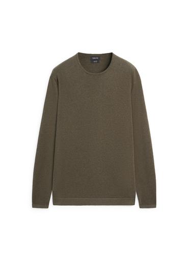 Zara Cotton knit crew neck sweater - Mid-green