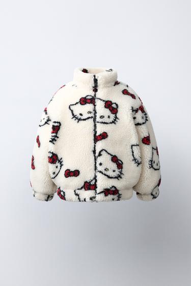 Zara JAKNA OD VEŠTAČKOG KRZNA HELLO KITTY © SANRIO – Ekru