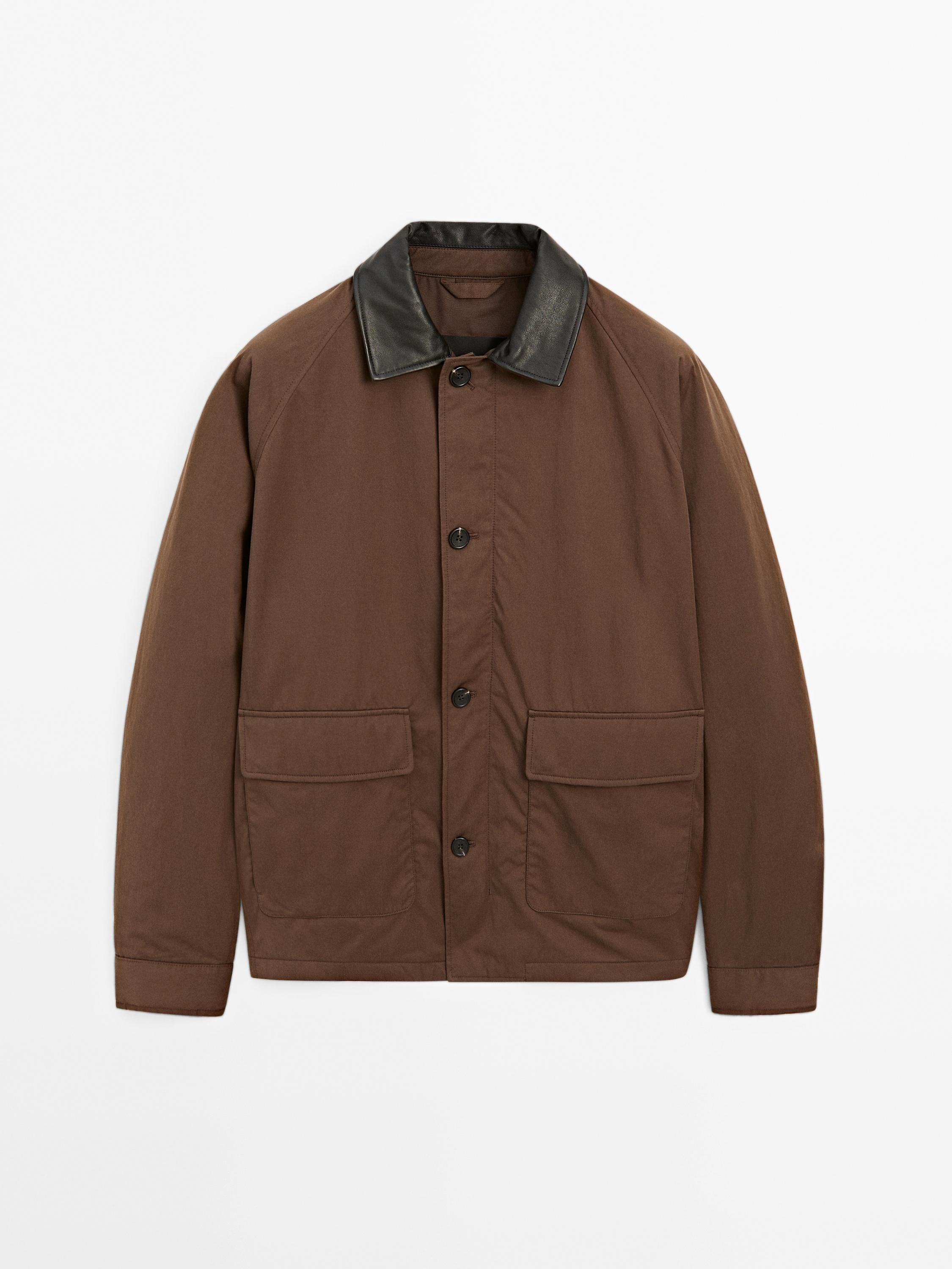 Parka courte détail col