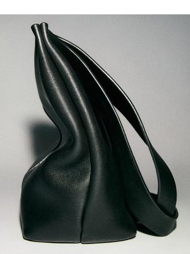 Bolso shopper piel napa - Negro de Zara