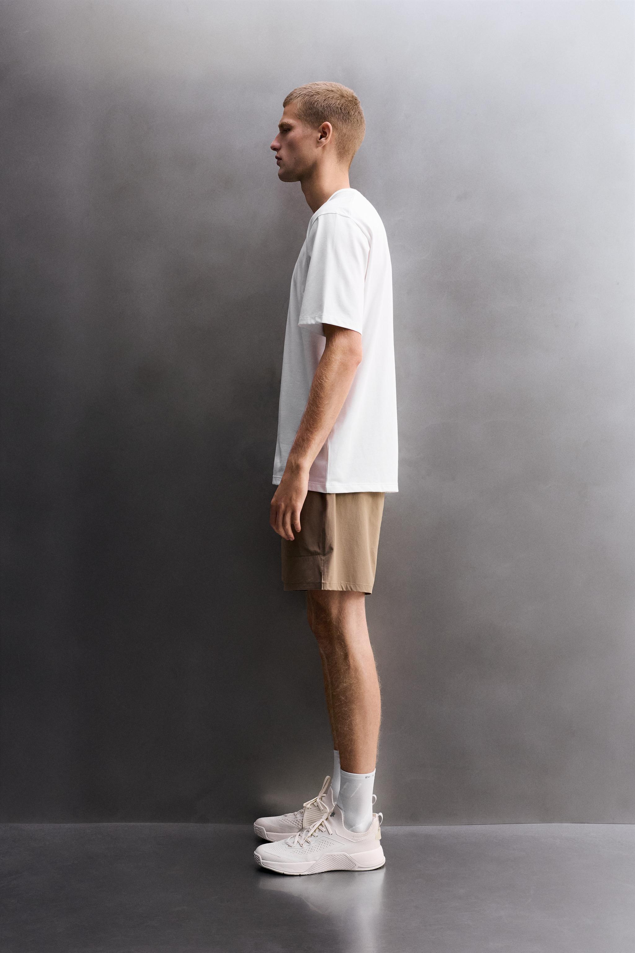 Zara KONFORLU ANTRENMAN T-SHIRTÜ görsel 4