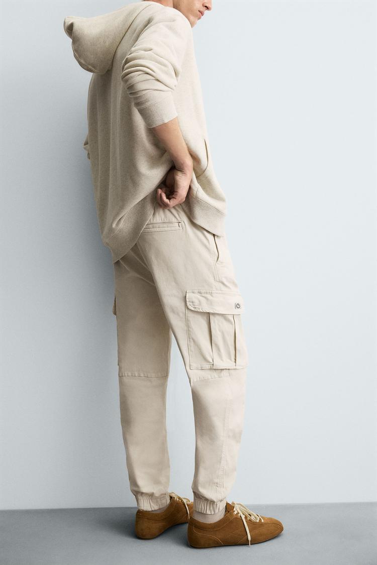 ZARA SLIM FIT CARGO TROUSERS