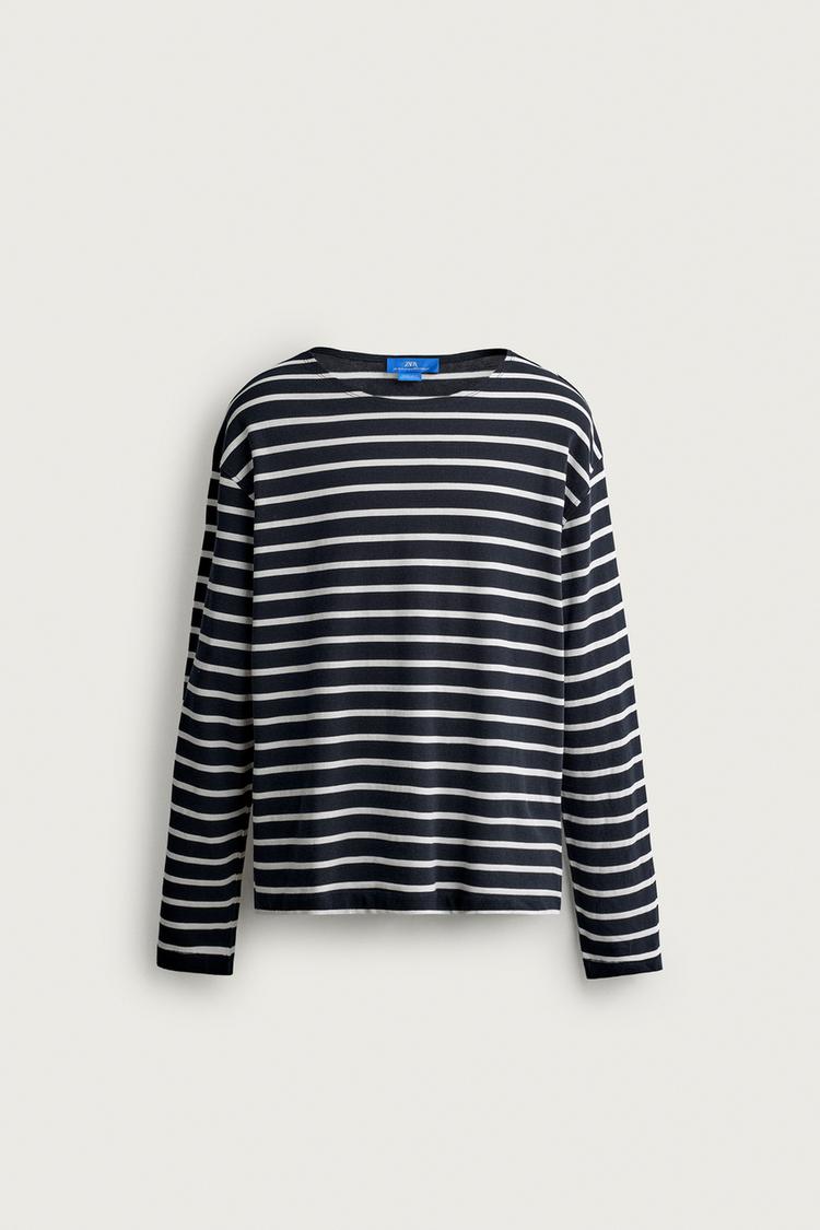 STRIPED JACQUARD T-SHIRT AARON LEVINE X ZARA