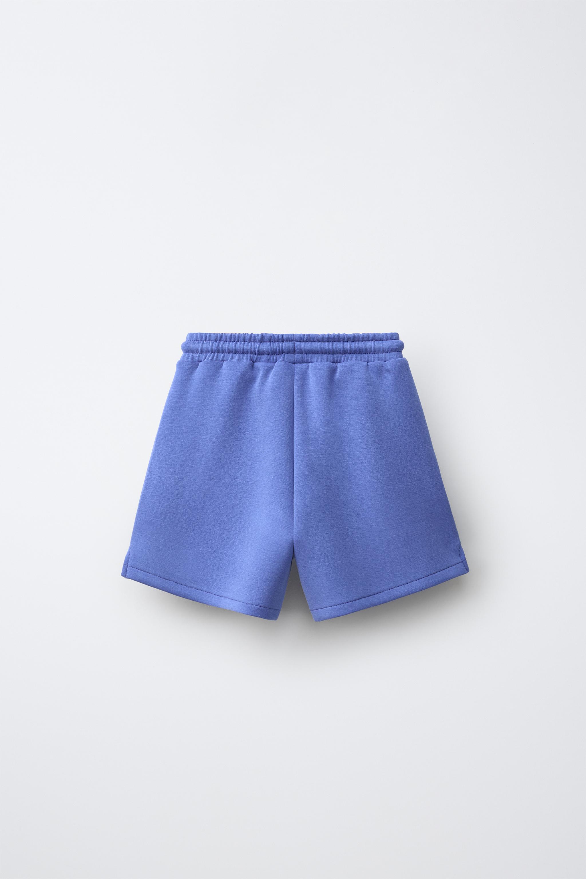 INTERLOCK LABEL SHORTS — Bluish