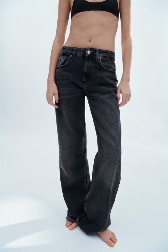 High-Rise Ankle Length black Jeans - Zara - Size 6