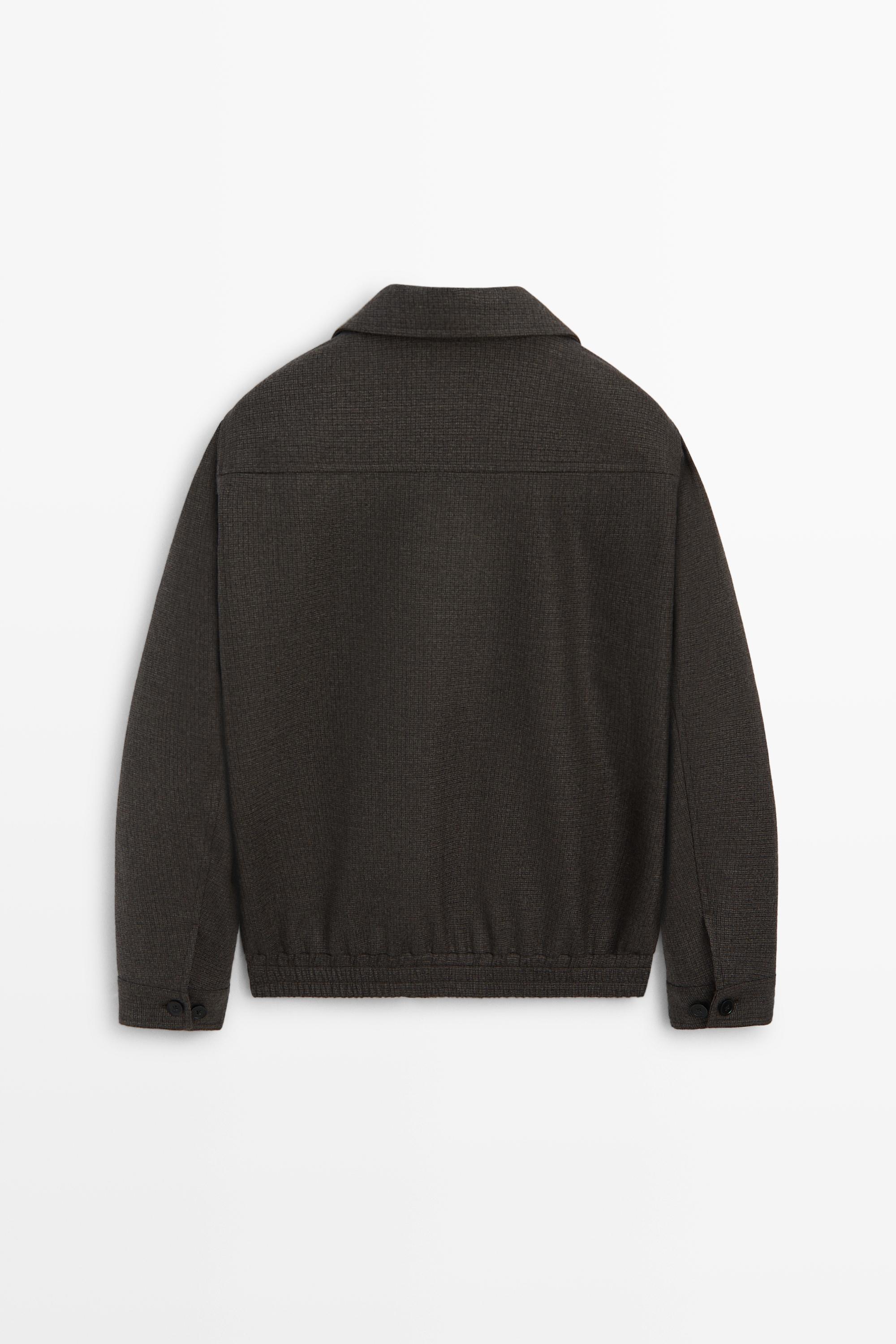 Blouson bomber en flanelle