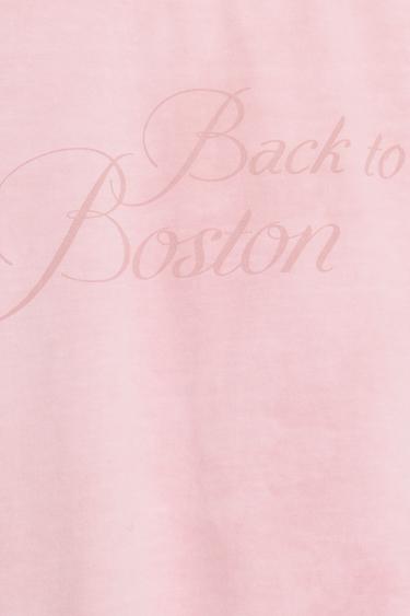 WASHED SLOGAN T-SHIRT - Pink by Zara - Image 4