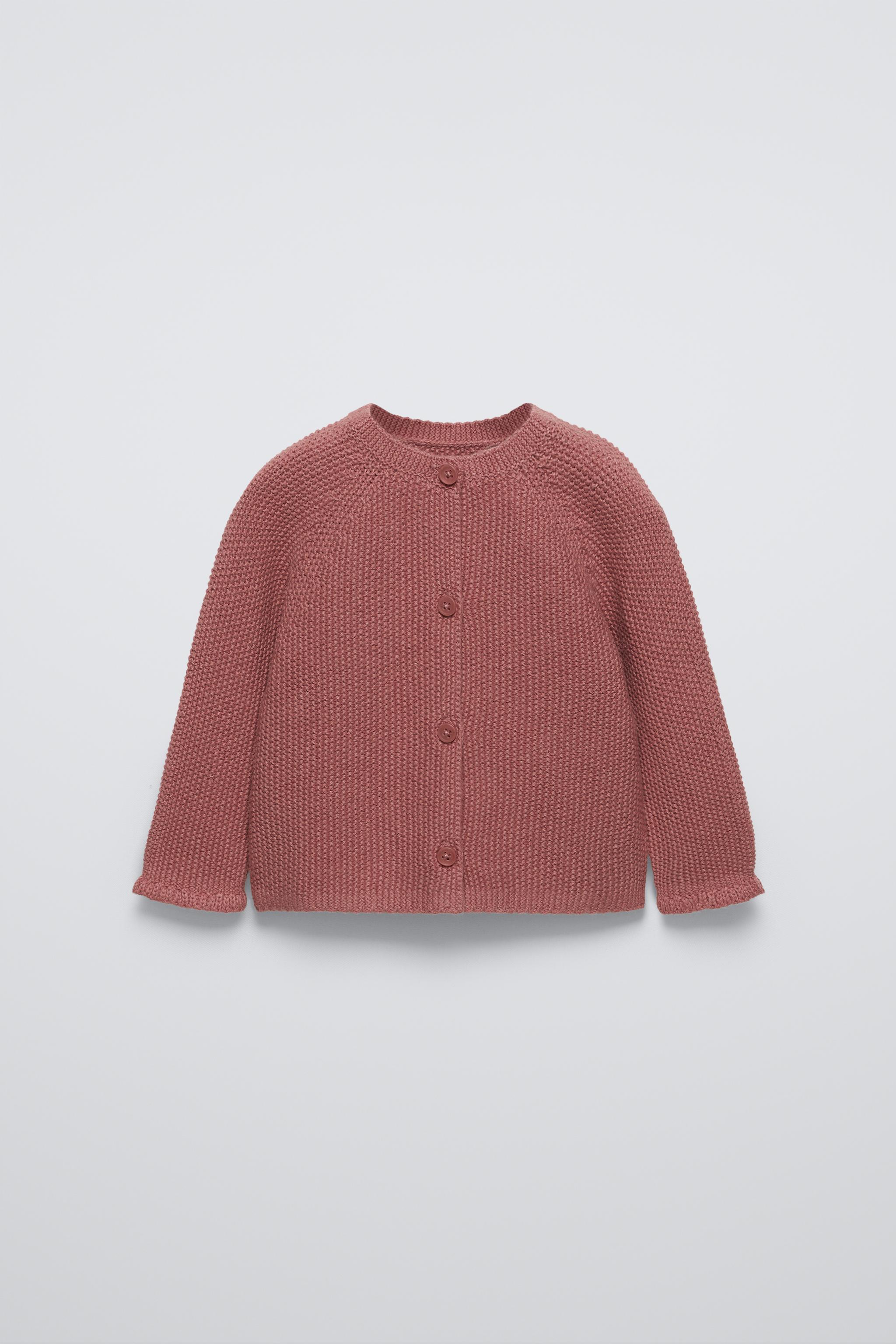 KNIT CARDIGAN Pink ZARA United Kingdom