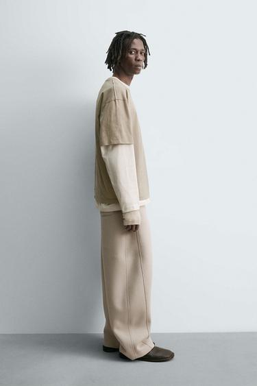 T-SHIRT HEAVYWEIGHT EFFET ENVERS - Sable de Zara - Image 3