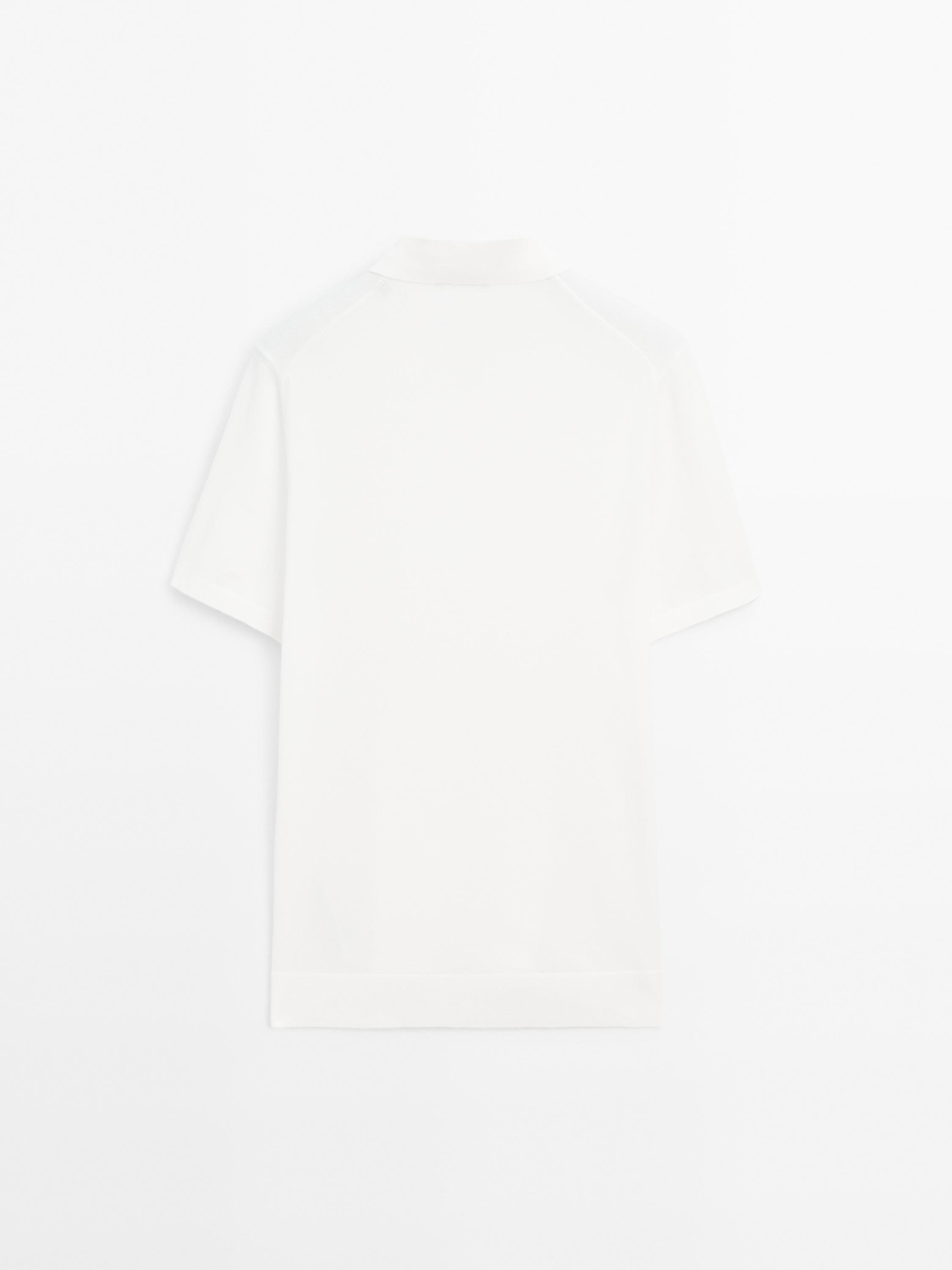 Polo en maille de coton à manches courtes