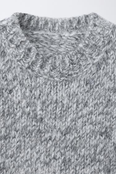 Zara KNIT VEST - Gray marl