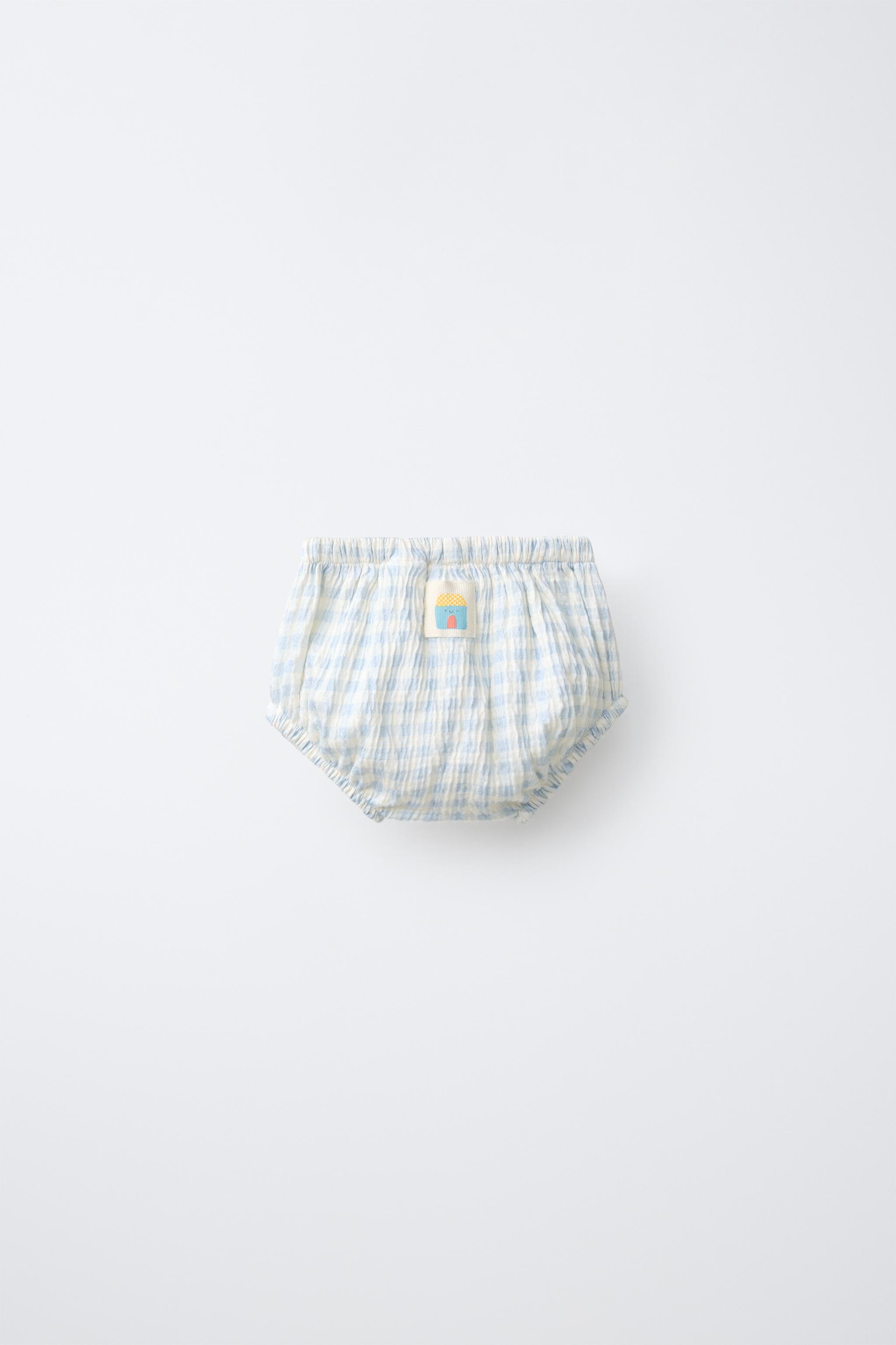 Детские шорты Zara TEXTURED GINGHAM BOTTOMS — фото 2