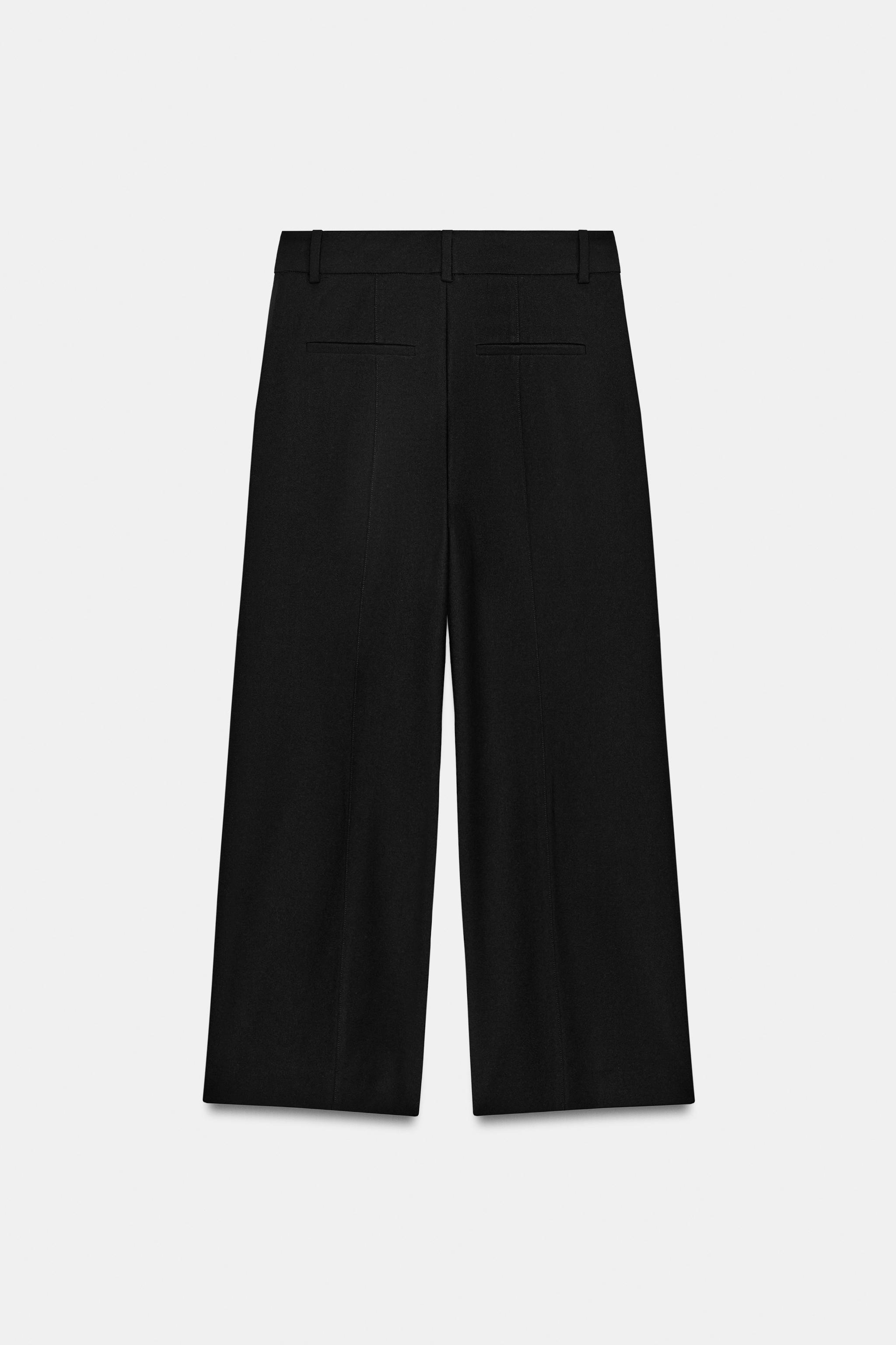 Женские брюки Zara ZW COLLECTION CROPPED PANTS — фото 6
