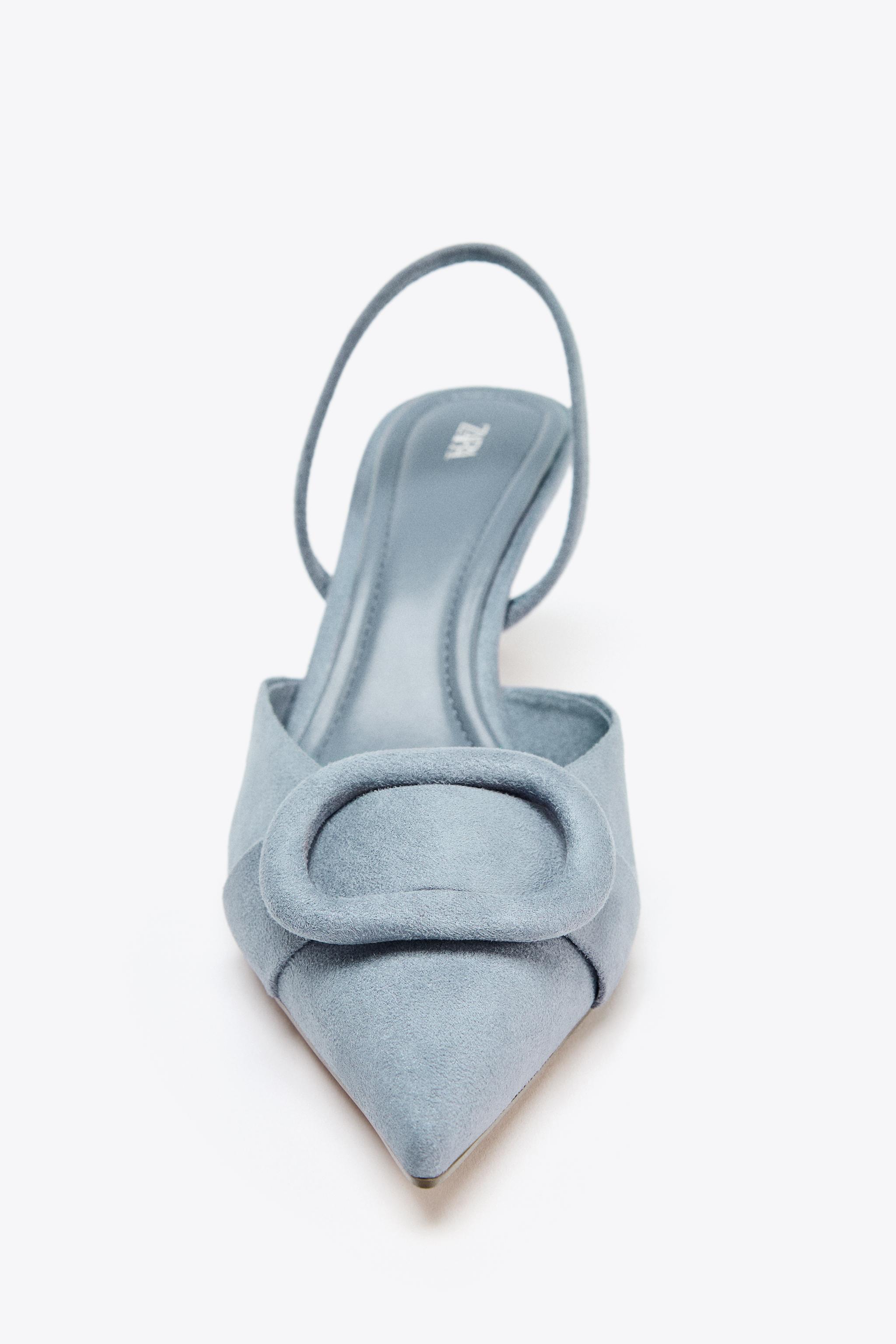 SLINGBACK APPLIQUÉ HEELS