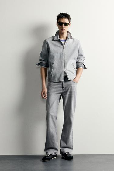 JEANS FLARE FIT - Zara의 그레이 - 이미지 0
