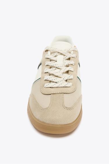 COLOURED SPORTS TRAINERS - Taupe Grey by Zara - Image 2